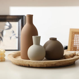 OOIT vase trio pairs well with pampas grass or artificial greenery.