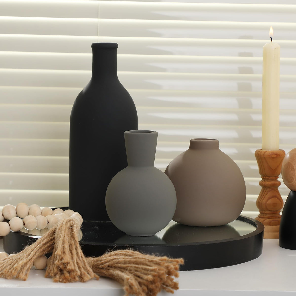 ooit gift-ready ceramic vase set 3 ideal for housewarmings