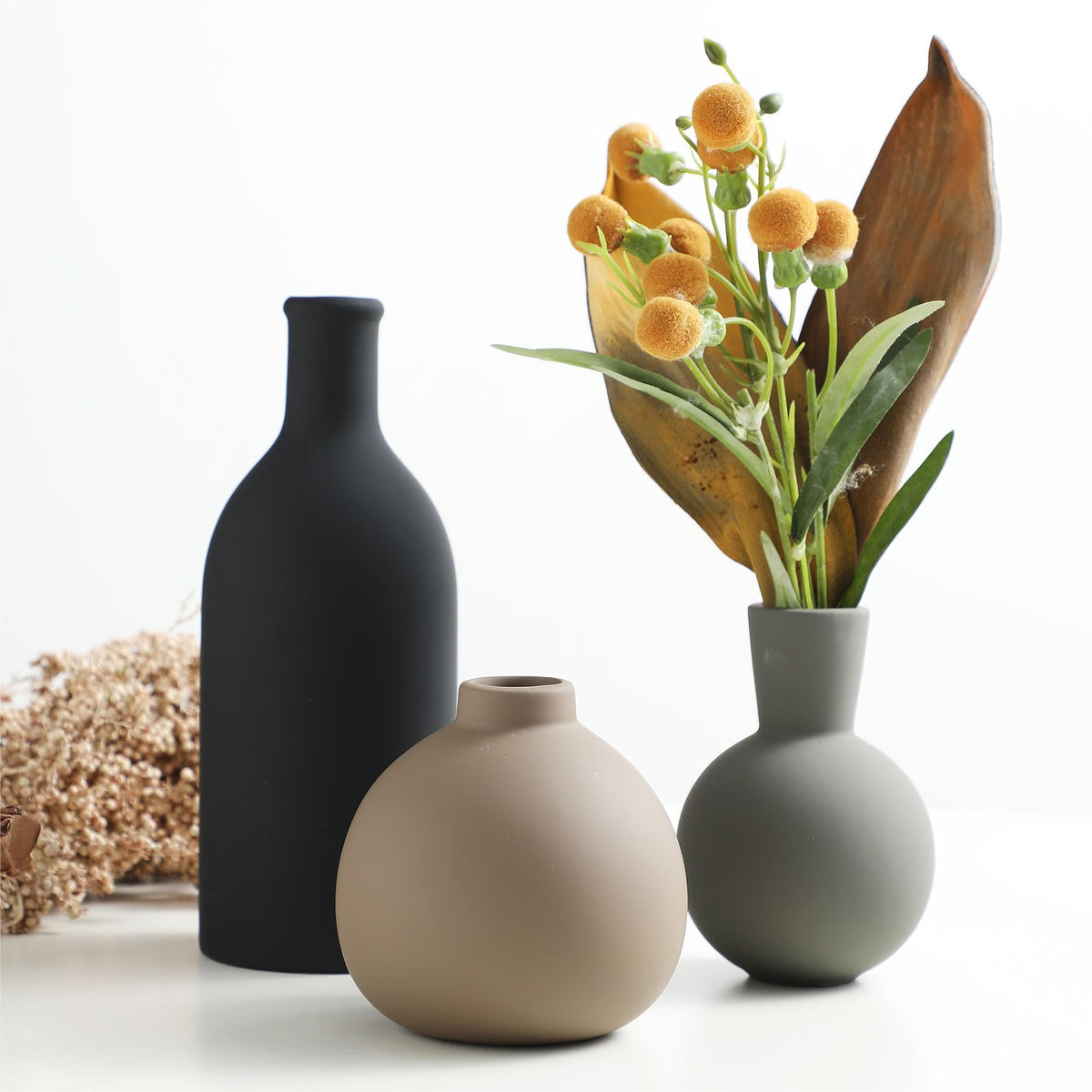 ooit rustic finish vases set 3 adds farmhouse charm to any room