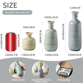 OOIT small vase from ceramic set for fresh or dried stems