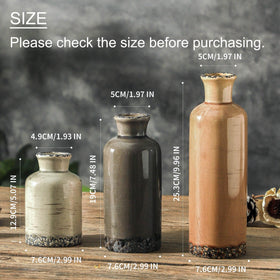 OOIT ceramic vase set 3 tall spire elevates vertical floral displays.