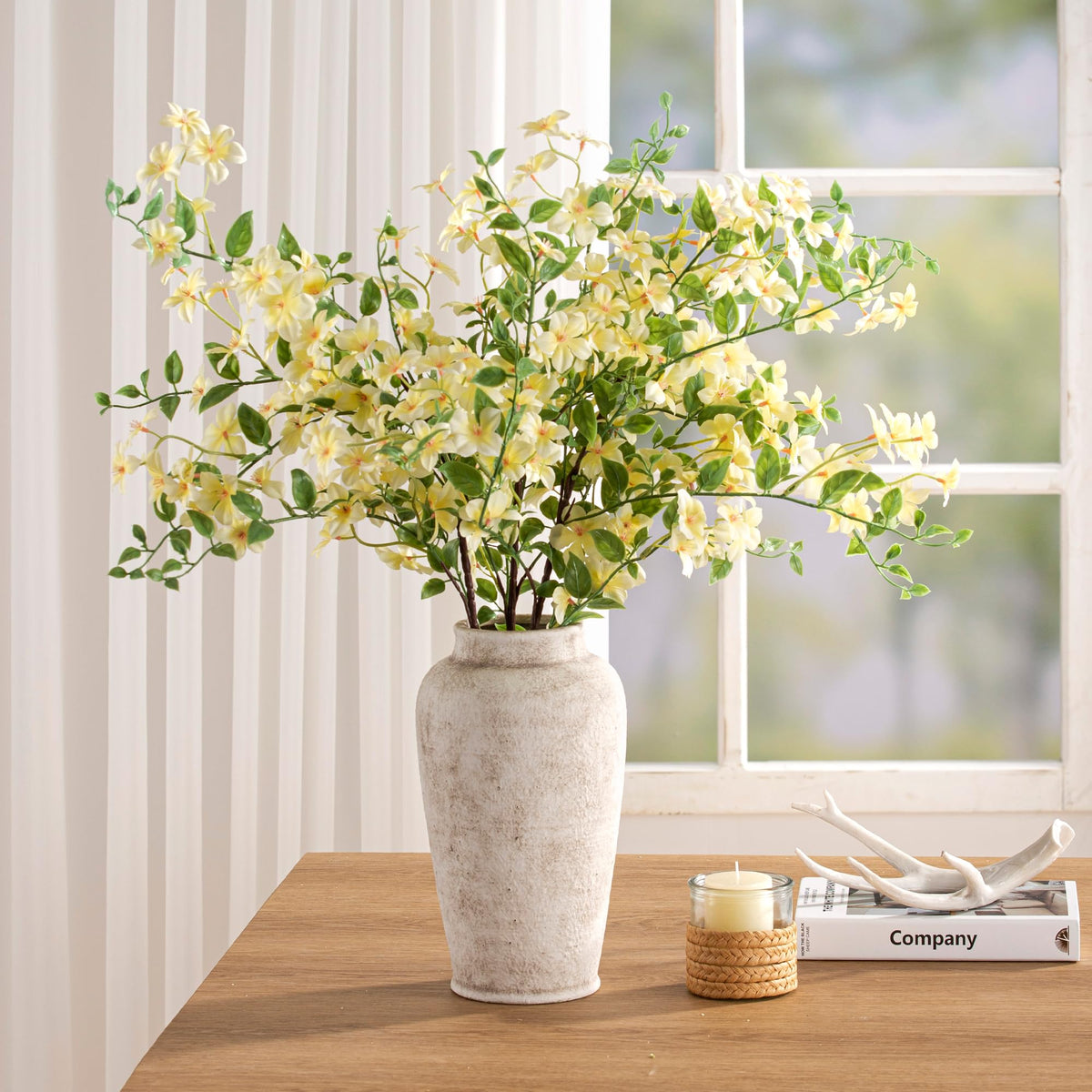 OOIT entryway vase accent placed on console for welcoming decor