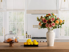 OOIT entryway vase enhances greeting areas with timeless white elegance.