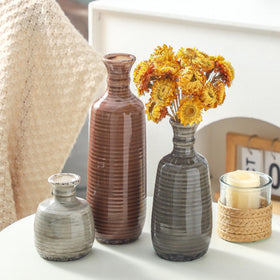 ooit handmade terra cotta finish adds rustic texture.
