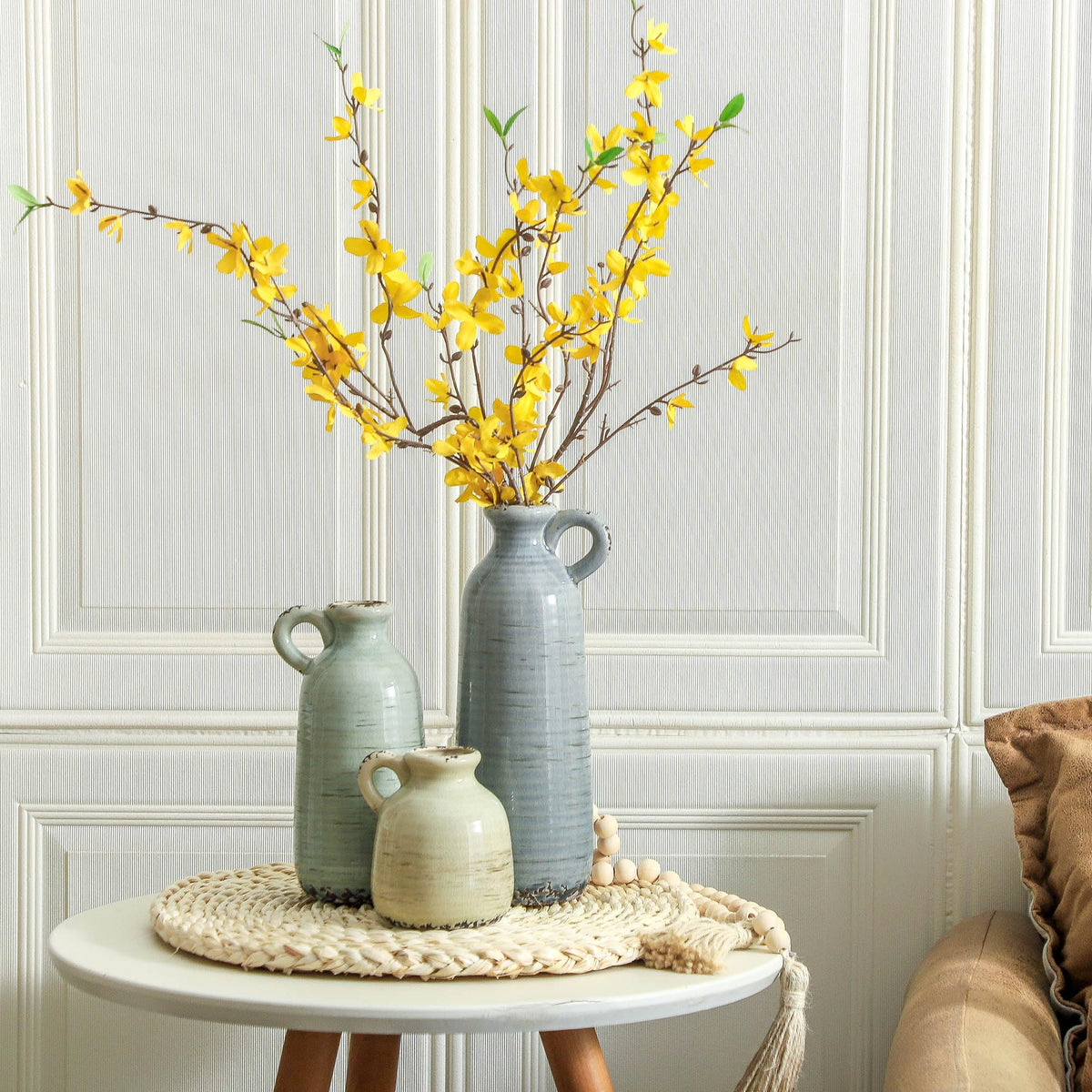 ooit mantel-fireplace-vase-collection — stylish accent for cozy living spaces
