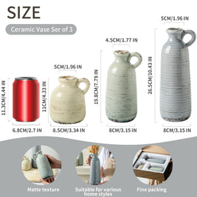 ooit varied-shape-vases rustic-modern — stylish accents for shelves and mantels