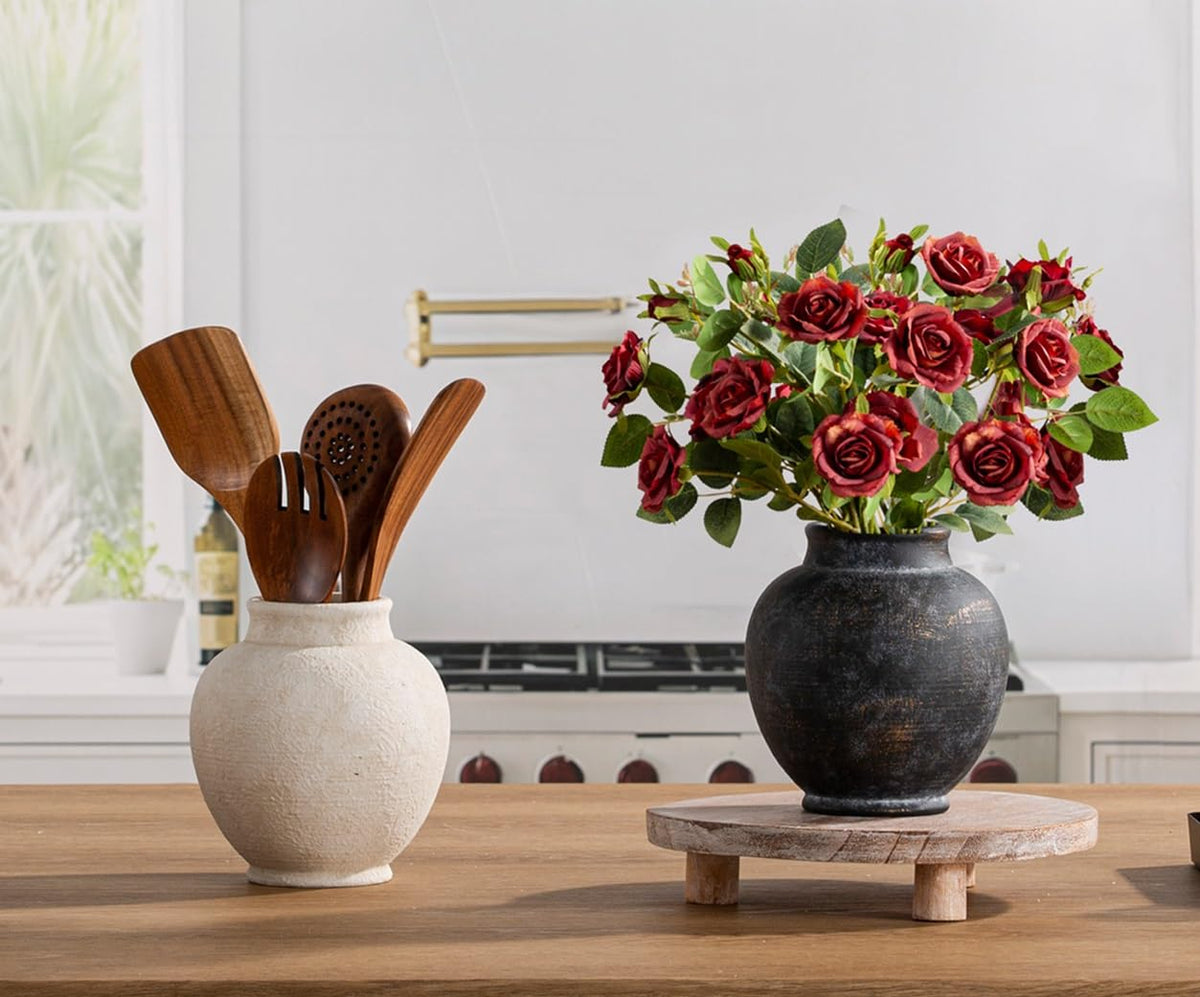 ooit vase living room table scene showcases modern rustic charm