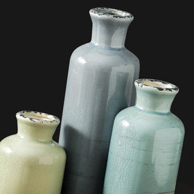 ooit vases with artificial flowers for low-maintenance color