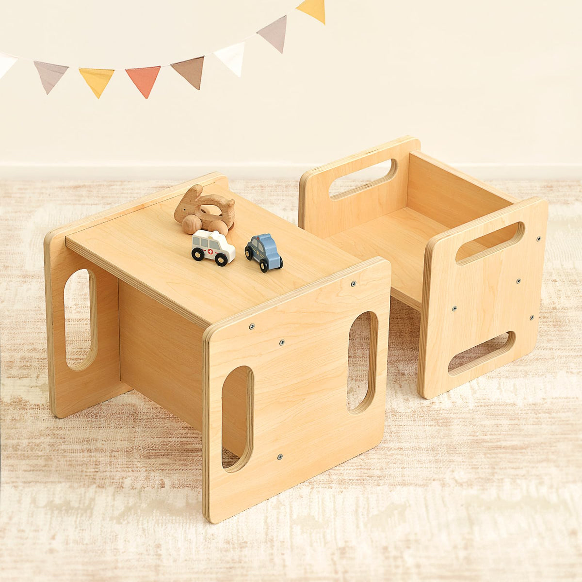 OOOK Montessori set grows with your child from 1 to 3 years