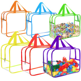 OPELETNNT six-color toy storage bags with labels for easy sorting and quick access.