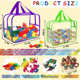 OPELETNNT clear PVC bags show board games and protect contents.
