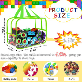 OPELETNNT clear PVC board game storage shows puzzles at a glance.