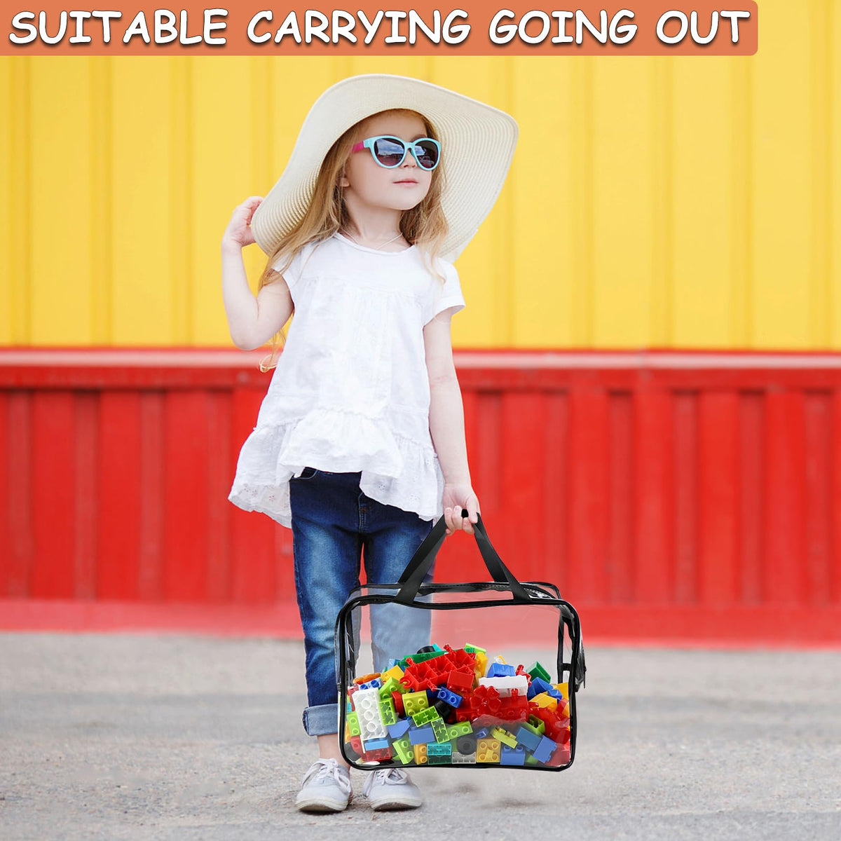 OPELETNNT travel-friendly bags, convenient for on-the-go toy storage.