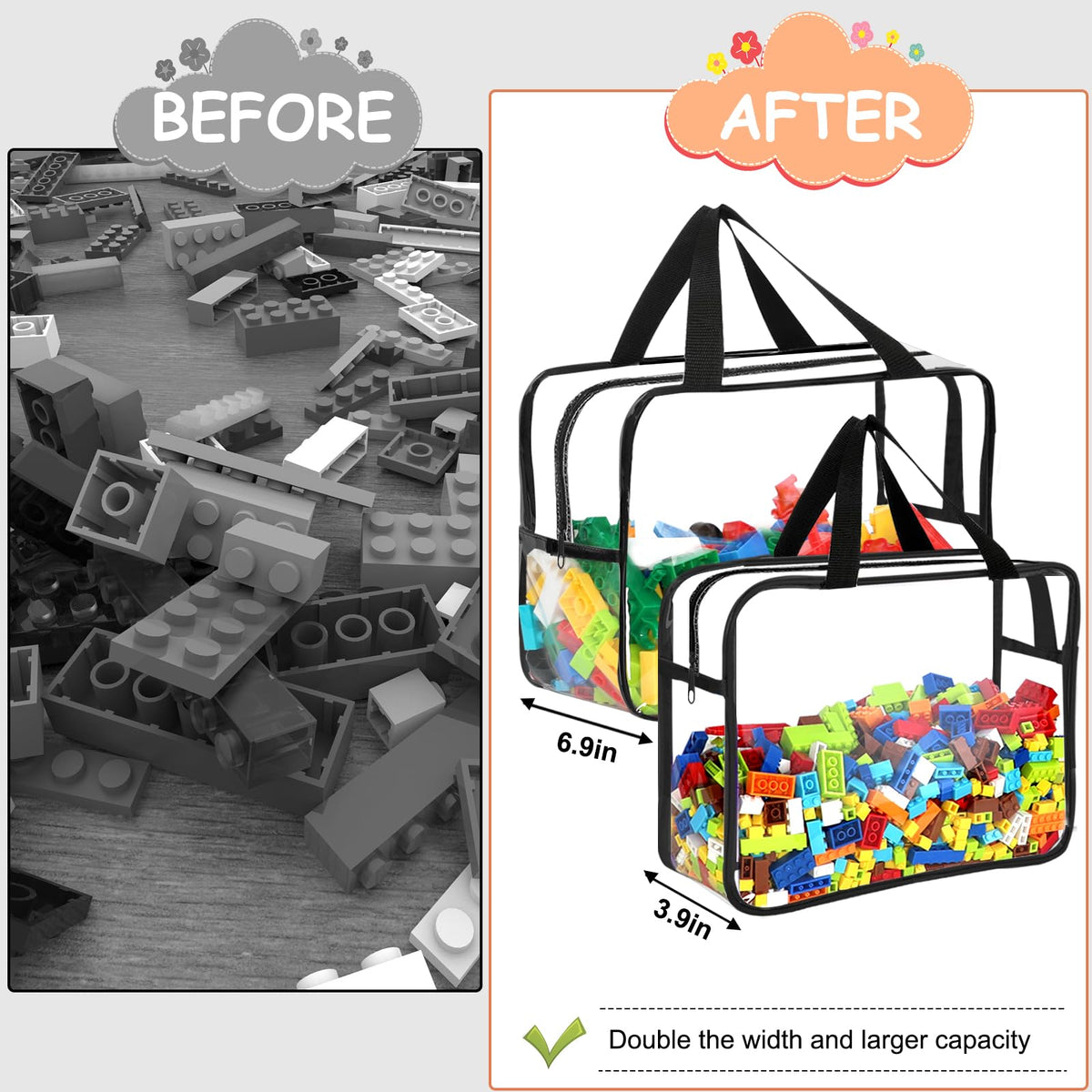 OPELETNNT stackable storage bags, maximize bedroom space.