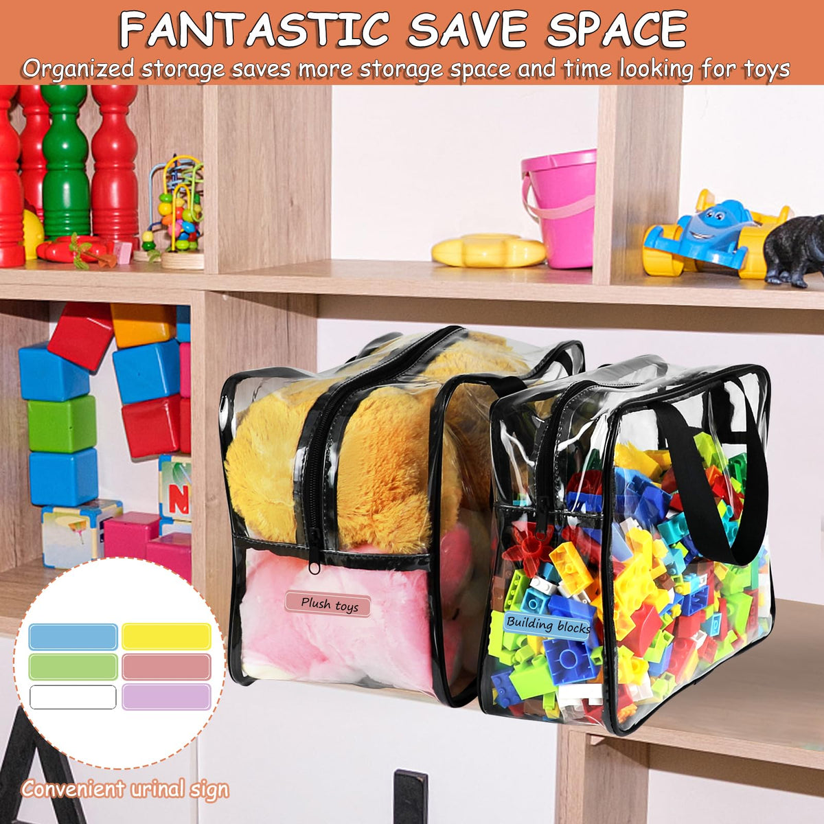 OPELETNNT large and extra-large bags, perfect for blocks, books, crafts.