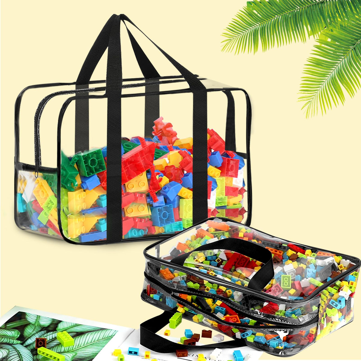 OPELETNNT two-handles design supports easy carrying of toys
