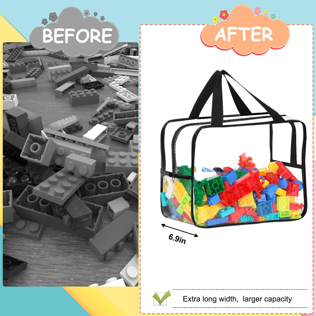 OPELETNNT widen x-large board game storage bag keeps games organized