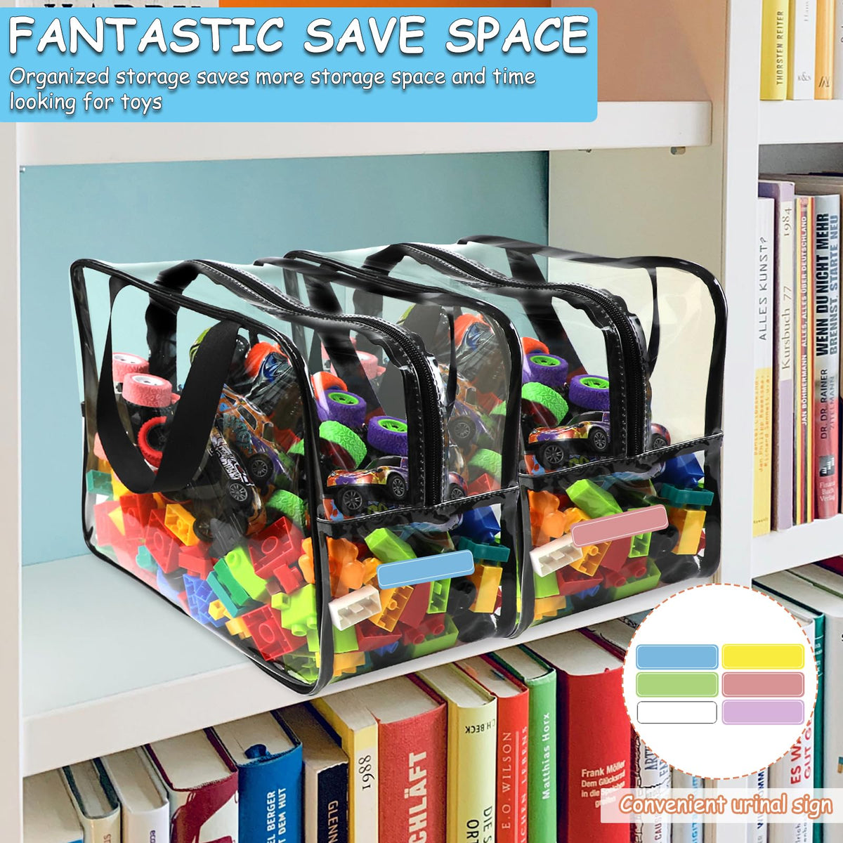 OPELETNNT widen x-large toy storage bag stackable design saves space