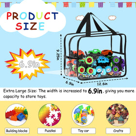 OPELETNNT widen x-large toy storage bag sturdy zipper closure for travel