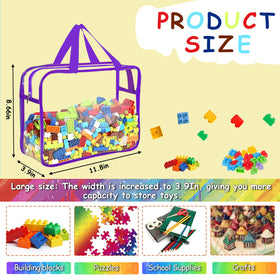 OPELETNNT clear PVC bags showcase contents for board game organization.