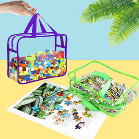 OPELETNNT sturdy handles support carrying toys and books on the go.
