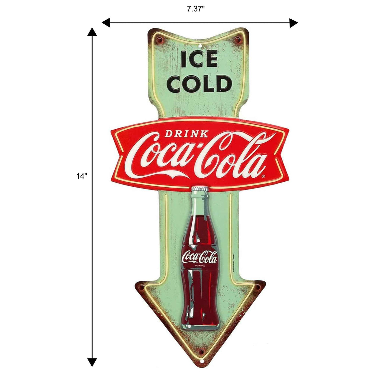 Open Road Brands arrow sign with mint color for vibrant wall accents.