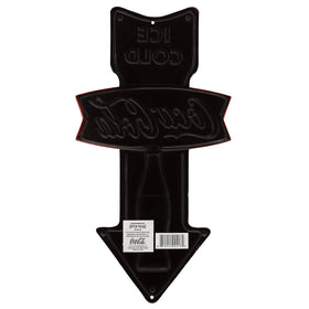 Open Road Brands Coca-Cola arrow wall art highlights mint finish and vintage charm.