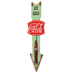 Open Road Brands embossed Coca-Cola metal sign with diner style for bold wall art.