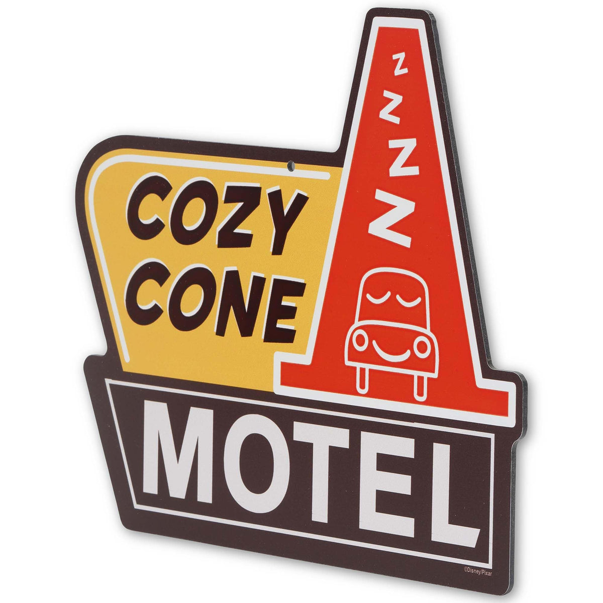 Open Road Brands metal wall art Cozy Cone Motel highlights durable finish for lasting Pixar decor.