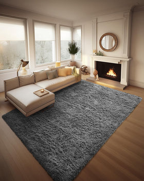 Ophanie 8x10 area rug with non-slip bottom for safer living room floors.