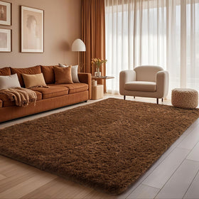 Ophanie rug showing non-slip bottom to prevent sliding on floors
