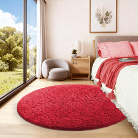 Ophanie dorm room cozy rug helps create a warm, inviting space.