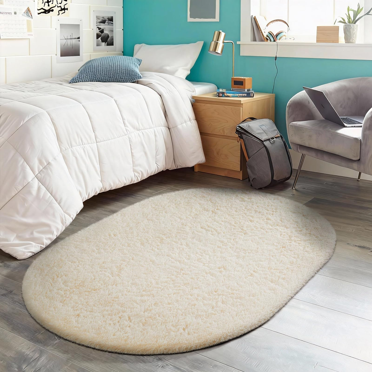 Ophanie dorm room rug offers budget-friendly comfort and style.