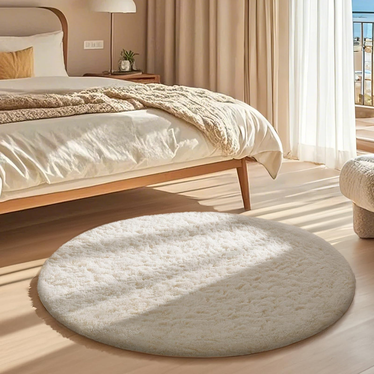 Ophanie dorm room rug; affordable comfort underfoot for study spaces.