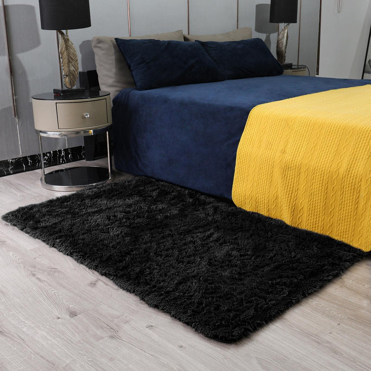 Ophanie durable shag rug fits small spaces and dorm decor