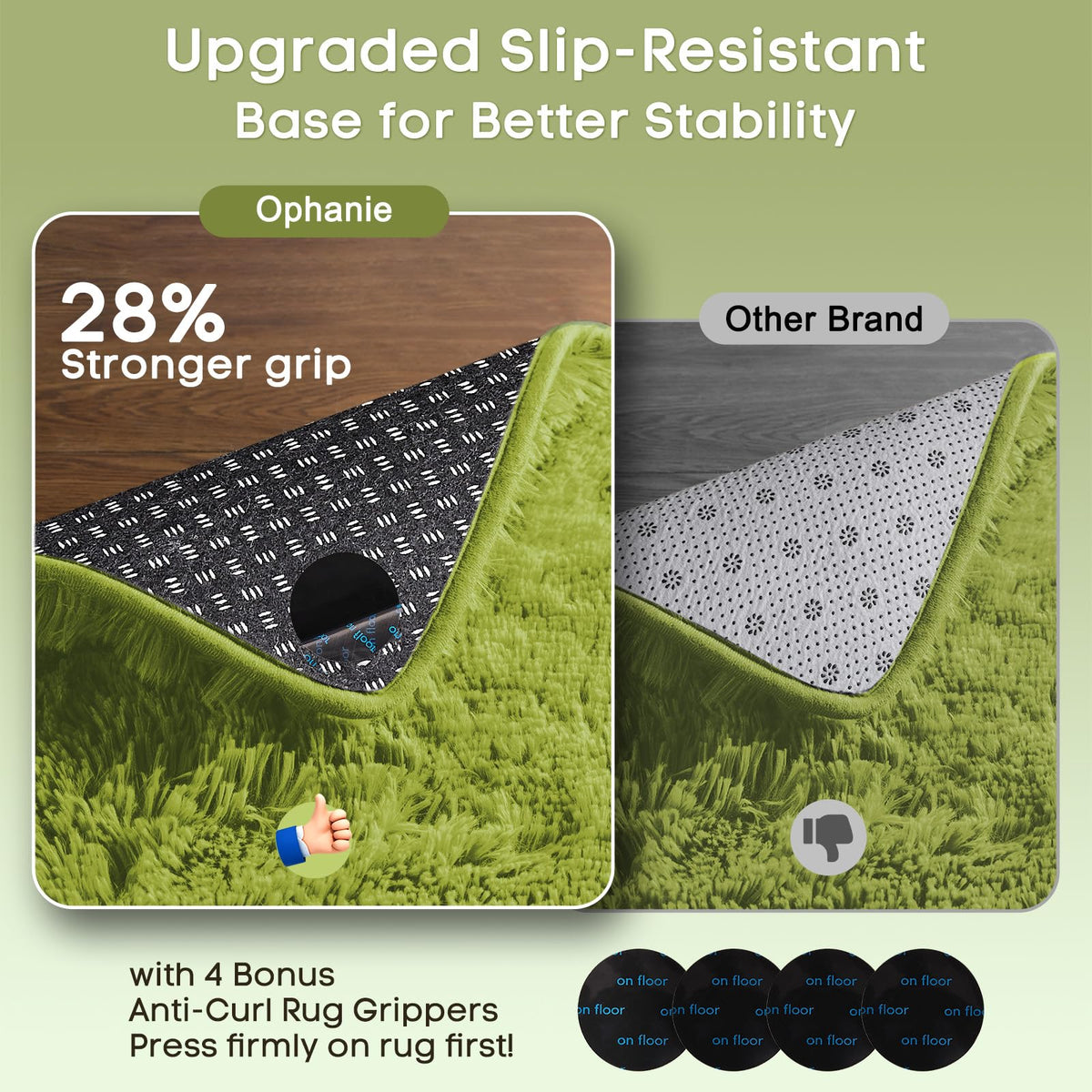 Ophanie Green Rug bedroom decor elevates warmth and style.