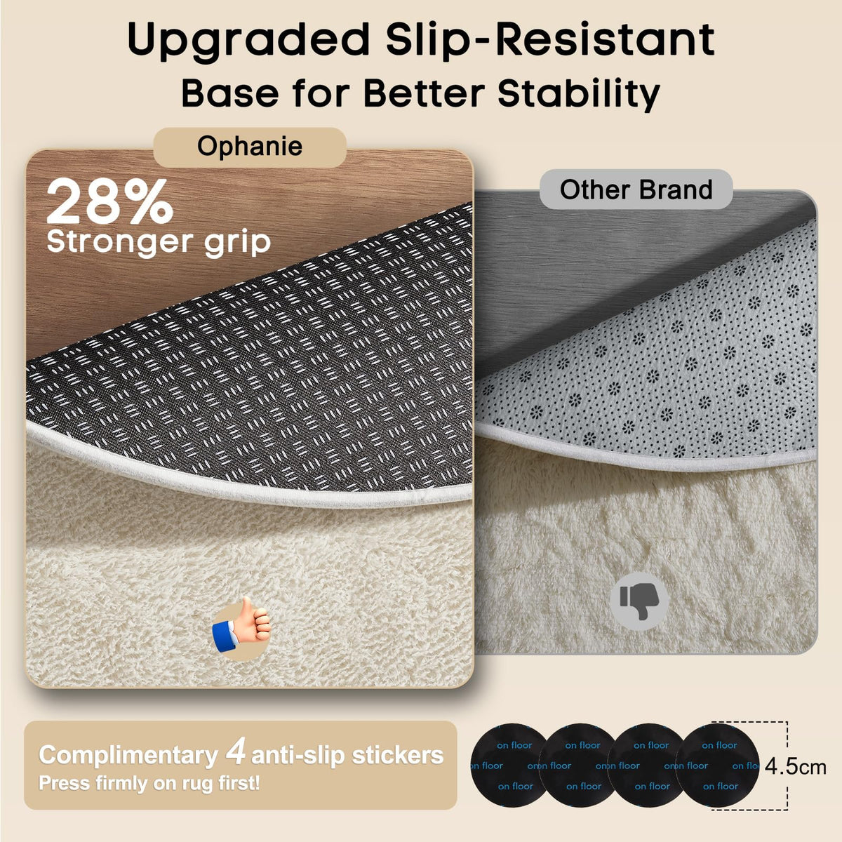Ophanie living-room decor rug showcases warm, modern design for cozy interiors.