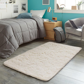Ophanie living room layering rug supports hygge-inspired decor.
