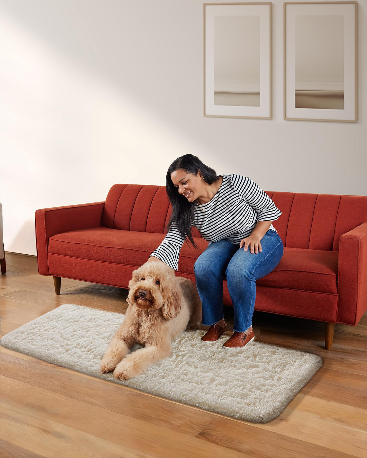Ophanie Runner Rug nursery or bedroom cushions gentle play areas.