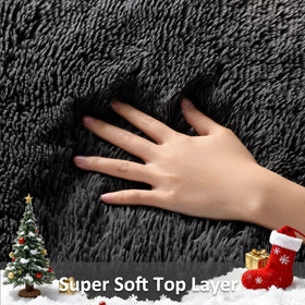 Ophanie soft shag texture close-up highlighting luxurious underfoot comfort.