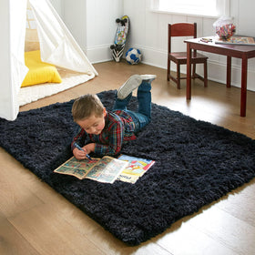 Ophanie warm-cozy hygge rug enhances any room with gentle texture.
