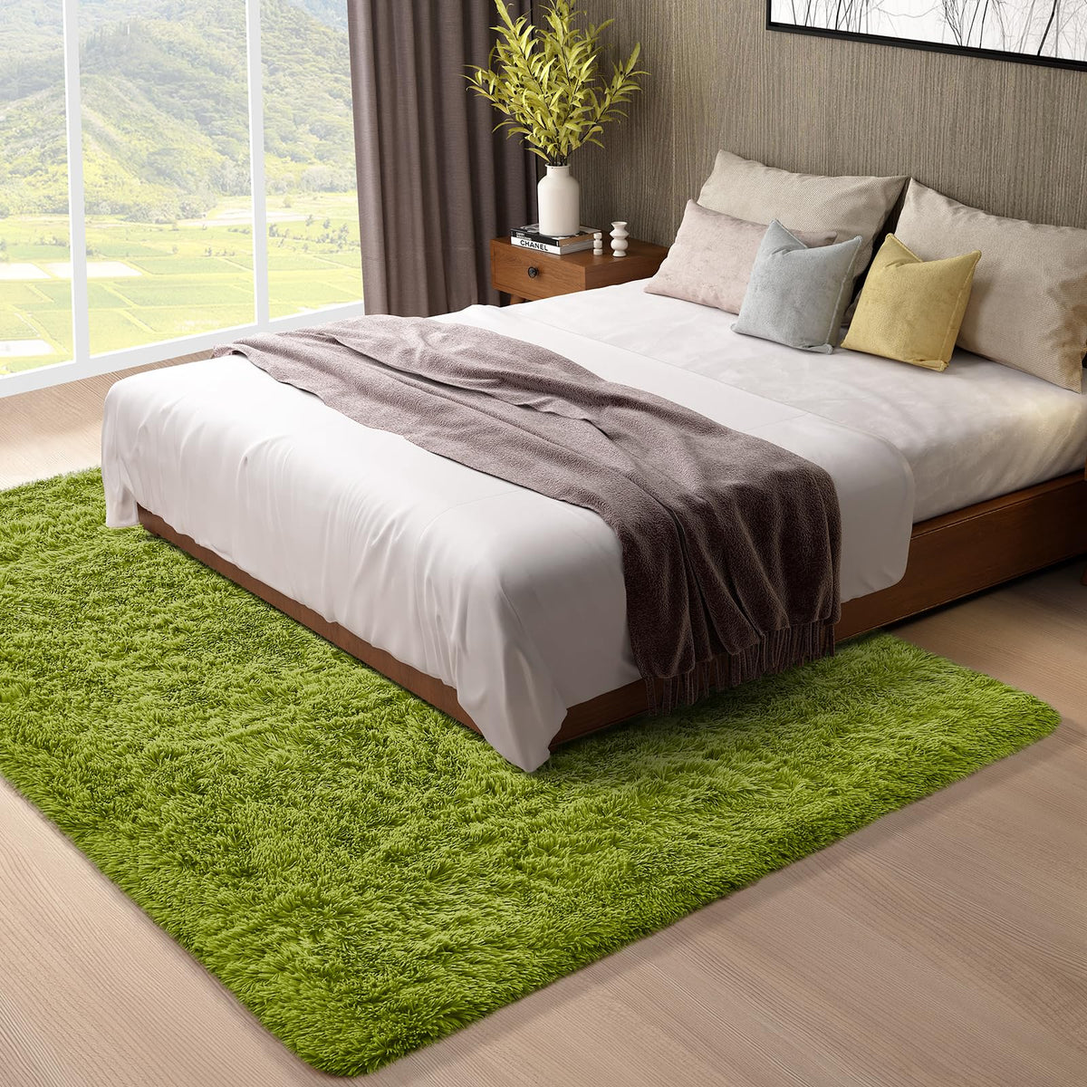 Ophanie warm cozy nursery bedroom rug suits bedrooms, dorms, and living spaces.