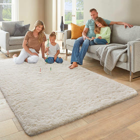 Ophanie warm solid color design adds a modern touch to living areas.