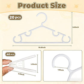 Close-up of Oppeeye PP plastic hangers showing a smooth, durable surface.