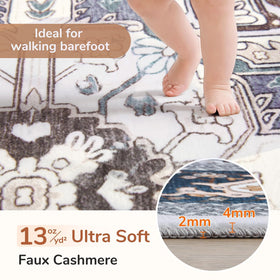 OPPODREAM faux cashmere texture close-up highlights plush feel underfoot