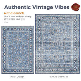 OPPODREAM rug with non-slip backing grips hard floors