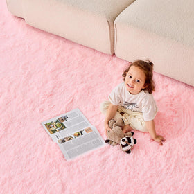OPPODREAM vibrant pink rug; versatile decor for kids spaces.