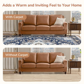 OPPODREAM non-slip backing keeps rug in place on wood or tile.