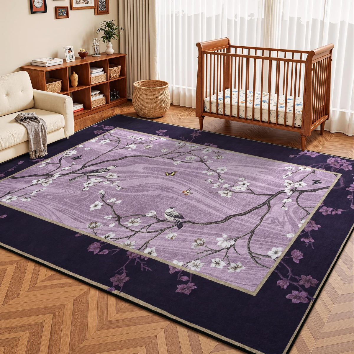 Opreine closeup-weave-detail-rug shows tight weave for durability and easy cleaning