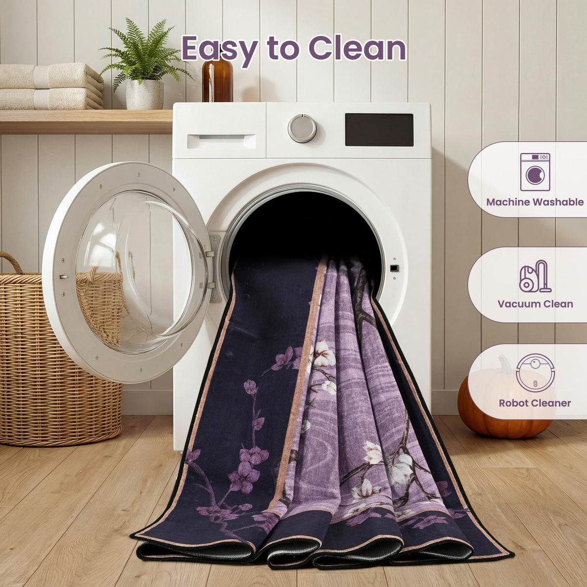 Opreine kid-pet-friendly-rug safe family space with easy maintenance